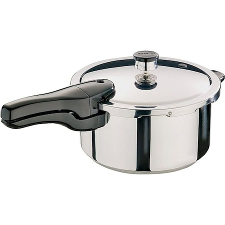 National Presto Pressure Cooker, 4 qt Capacity, 10-1/2 in Dia, Stainless Steel 01341