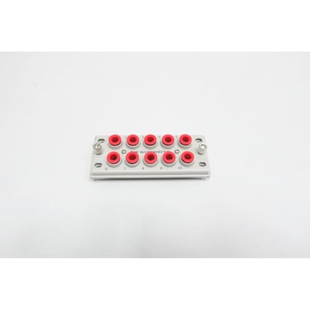 Smc 10 PORT PNEUMATIC MULTICONNECTOR FILTER, REGULATOR AND LUBRICATOR PARTS AND ACCESSORY KDM10P-07