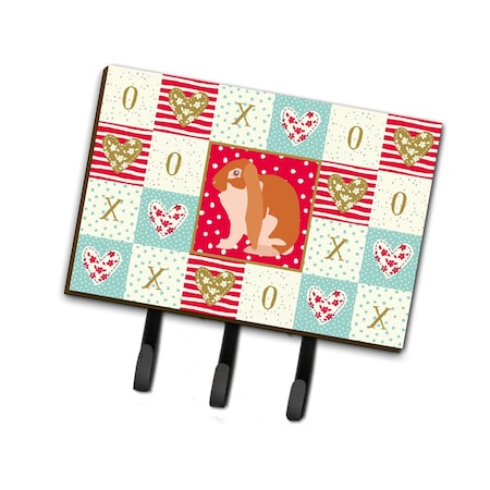 Carolines Treasures 6 x 2 x 9 in. English Lop Rabbit Love Leash or Key Holder CK5389TH68