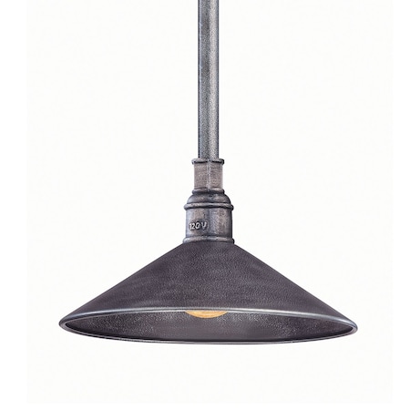 Troy Lighting Toledo 1 Light Pendant 11 In. Old Silver F2773-OS