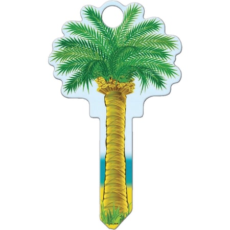 Lucky Line Palm Tree Design Decorative House Key KW11 B112K