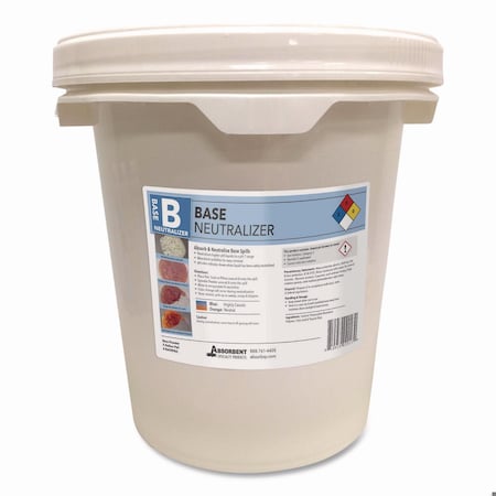 Quick Dam Base Neutralizer, 0.02 L to 4.5 L per 2 lbs of Powder, 5 gal Pail BASEPAIL