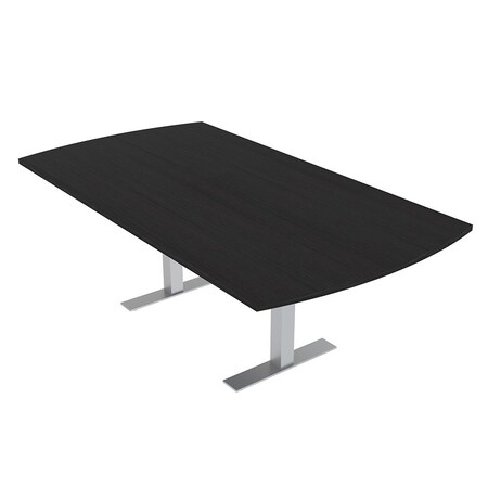 Skutchi Designs 6 Person Conference Table With Power Unit | 6' Arc Rectangle Table | Harmony Series HAR-AREC-48X72-T-U999ST19-NA