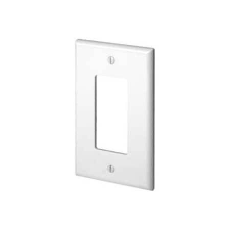 Leviton Decora Wallplate, Midway Size, Gang 1, Light Almond PJ26-T
