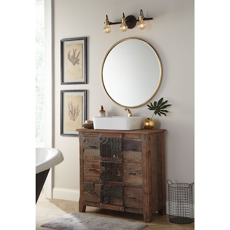 Progress Lighting Axle Collection Three-Light Bath Vanity Wall Light P300191-020