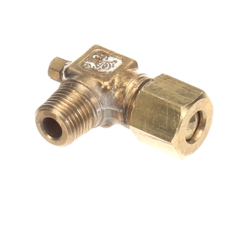 Quest Metal Works Pilot Adjustment Valve with Sleeve and Nut, 1/8in NPT x 1/4in Compression 23-PVA3817