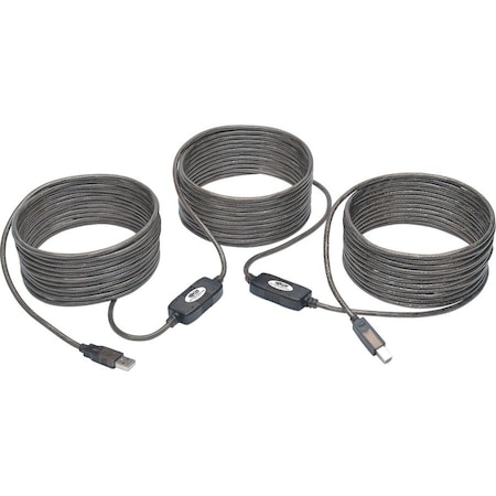 Tripp Lite USB 2.0 Hi-Speed Active Repeater Cable USB-A to USB-B M/M 5 50ft U042-050