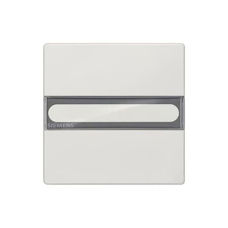 Siemens DELTA style, platinum metallic Rocker switch with label for universal switch 5TG7156-1