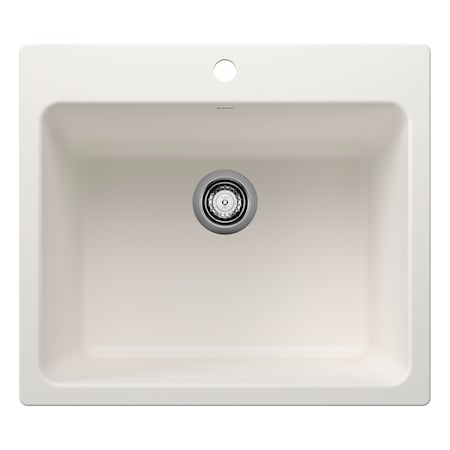 Blanco Liven SILGRANIT 25 Single Bowl Dual Mount Laundry Sink - White 401927