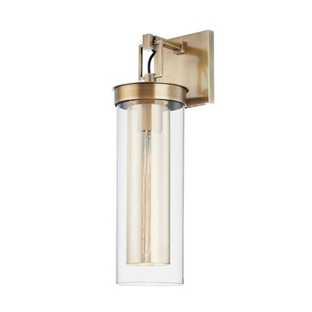 Troy Lighting Pira 1 Light Wall Sconce 5 In. Patina Brass B8215-PBR