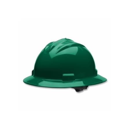Bullard C71 Standard Full-Brim Hard Hat, 4-point Ratchet, Forest Green 216-71FGR