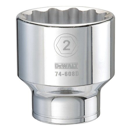 Dewalt Drive Socket, 12PT 3/4in, 2 SAE DWMT74608OSP