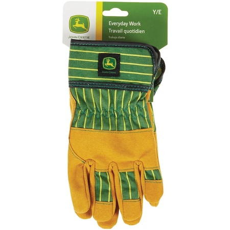 John Deere Youth Striped Synthetic Leather Palm Glove JD00024-Y