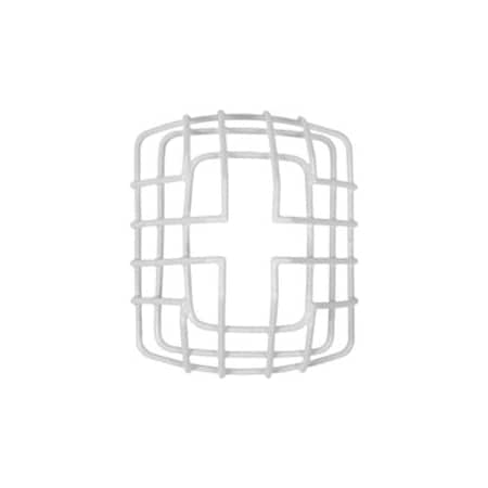 Safety Technology International Wire Cage, Steel, Flush Mount, 6 1/8 in W x 7 3/8 in H x 3 3/8 in D, White STI-9705