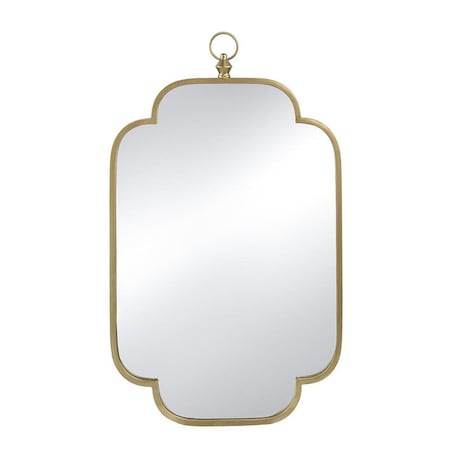 Homeroots 36" Gold Novelty Iron Framed Accent Mirror 485104