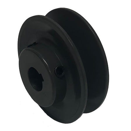 Zoro Select V-Belt Pulley, Cast Iron, Fixed BK34X1-1/8