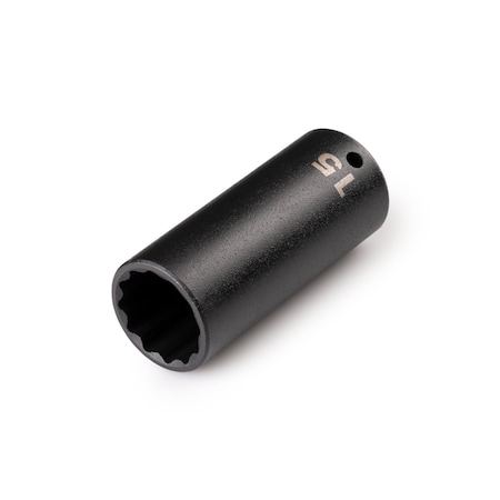 1/4'' Drive x 15 mm Deep 12-Point Impact Socket