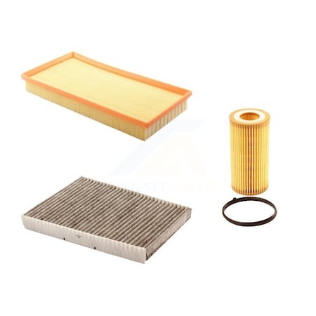 Pur 1x Air + 1x Cabin + 1x Engine Cartridge Oil Filter 3 Total Kit For Volkswagen Beetle KFM-100460