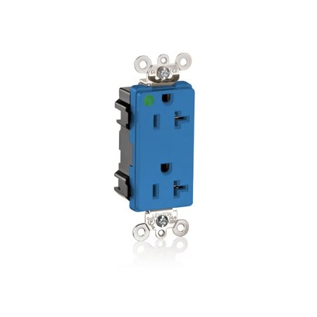 Leviton Hospital Grade Decora Receptacle, 20 Amp, 125 Volt M1636-HGB