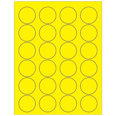 Bsc Preferred Fluorescent Circle Laser Labels LL193YE