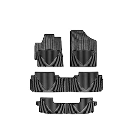 Weathertech Black, Front, Rear, and Rear All Weather Floor Mats WTCB086121122
