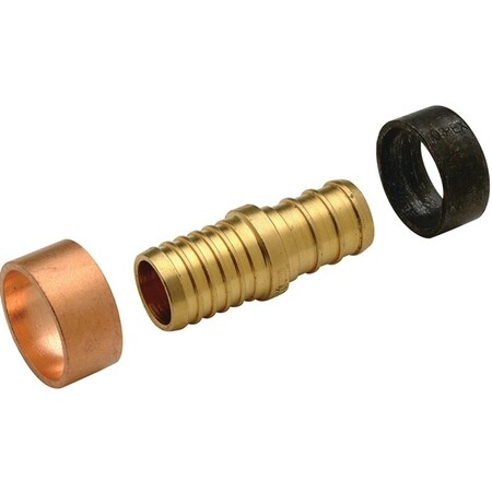 Apollo Valves Coupler Pex 1/2In Brs Trans5Pk APXBC12125PK