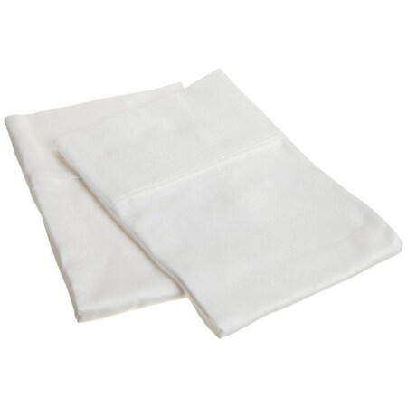 Impressions 300 Standard Pillow Cases- Egyptian Cotton Solid - White 300SDPC SLWH