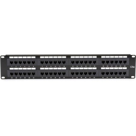 Black Box Cat5E Patch Panel 48 Port, RJ45 JPM5E48A