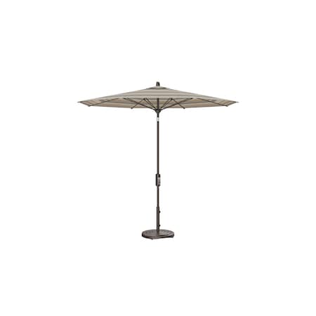 Treasure Garden 9 ft Patio Umbella, aluminum, fiberglass ribs, outdoor, Milano Char Stripe UM840-00 56079 Milano Char Stripe
