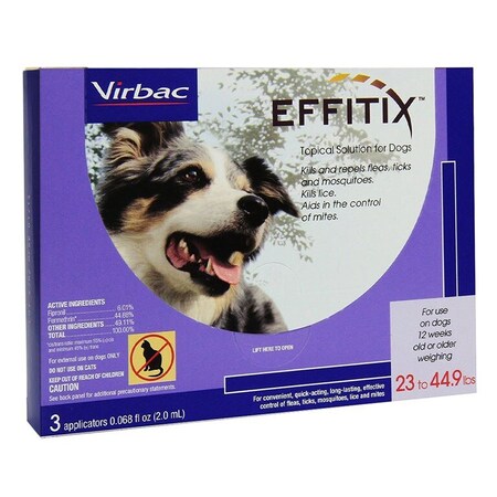 Effitix Topical Solution for Dogs, 23-44.9 lbs, 3PK 063677
