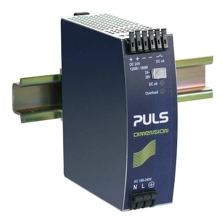 Puls Din Rail Power Supplies for 1-Phase System, 24V, 5A, Conformal Coating, Atex QS5.241-A1