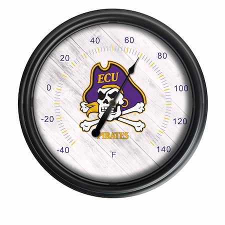 Holland Bar Stool Co East Carolina University Indoor/Outdoor LED Thermometer ODThrm14BK-08Ecarol