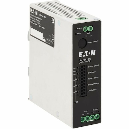 Eaton 480W 24V DC DIN Rail Industrial UPS - Hardwire Input/Output DIN24480DC