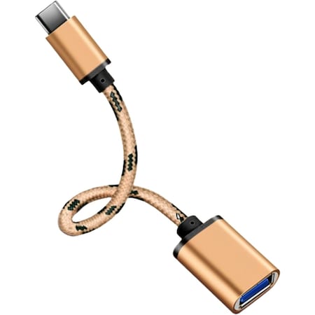 Sanoxy Type C USB-C 3.1 Male To USB 3.0 Type A Female OTG Converter Adapter Cord Cable Gold PPT-194404831417-GLD