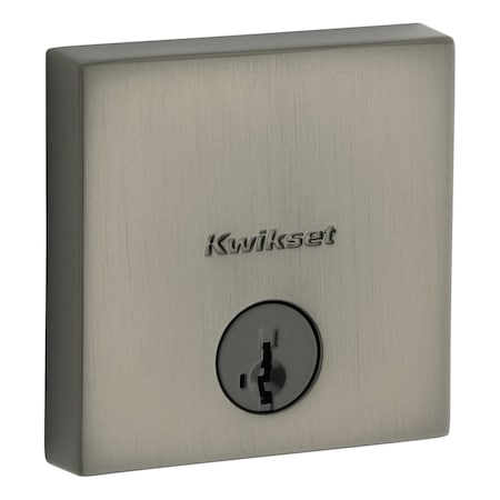Kwikset Residential Deadbolts Single Cylinder Reversible Gunmetal 258SQT-18GS.STRKP