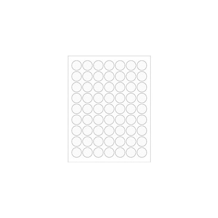 Bubblefast 1'' Clear Circle Laser Labels-63 Labels per Sheet BFLL230CL