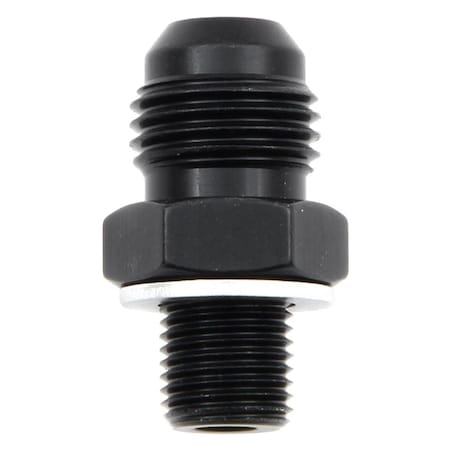 Fragola 491961-BL -6 AN x 10 mm x 1 in. Weber Male Adapter Fitting - Black FRG491961-BL