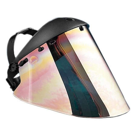 Mechanix Wear Face Shield, Clear, Gold Visor, 10 in Height, Not Applicable Suspension WV-647-GOLD