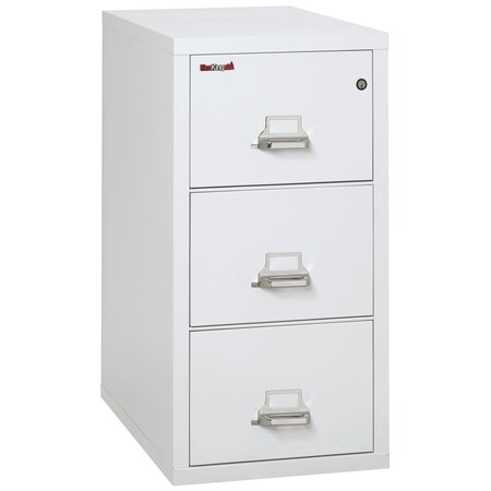 Fireking 3 Drawer, 1 Hr Fire & Impact Rated, Vertical, 31" depth Legal Arctic White 3-2131-CAW