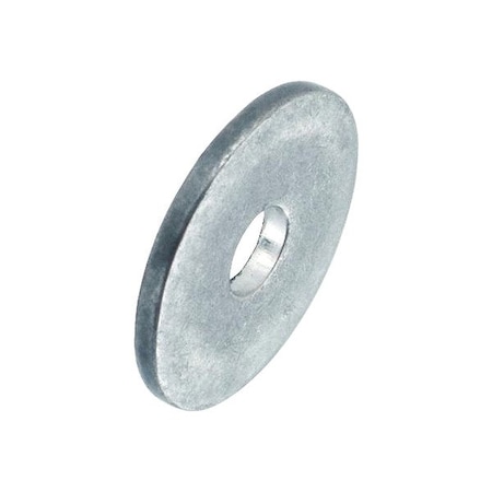 Zoro Select Flat Washer, For Screw Size #0 , Aluminum Plain Finish, 5 PK WASB#0WAL