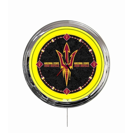 Holland Bar Stool Arizona State University Pitchfork 16 LED Wall Clock ClkL16