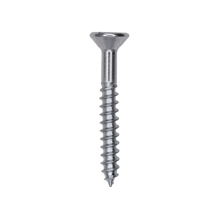 Auveco 10 x 1 1/2in Phillips Flat Head Wood Screw Zinc, 100PK 9572
