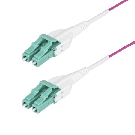 Startech.Com 7M (23FT) LC TO LC (UPC) OM4 MULTIMODE FIBER OPTIC CABLE, ERIKA VIOLET, 50/125 M OM4RLCLC7M