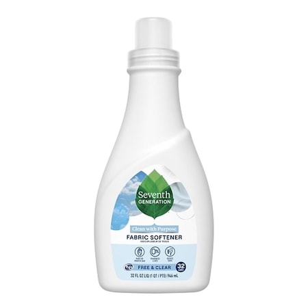 Seventh Generation Free and Clear Fabric Softener, 32 Fluid Ounce, 6PK 22833