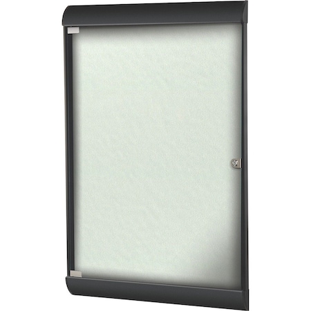Ghent Enclosed Bulletin Board 42-1/8x27.75", 1 Door SILH20476