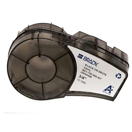 Brady White All Weather Vinyl Labels for Brady M210 and M211, 0.75in M21-750-595-WT