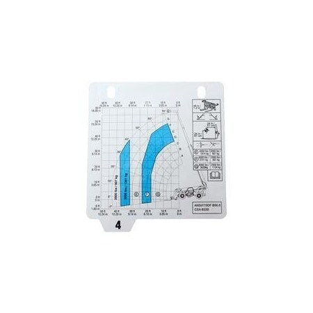 Genie REPLACEMENT LOAD CHART, GTH-1056, 4-5 215628GT