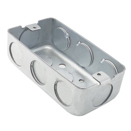 Elco Lighting 2inx4in Junction Box - 4in L x 2 1/8in W x 1 3/8in H ELJ242