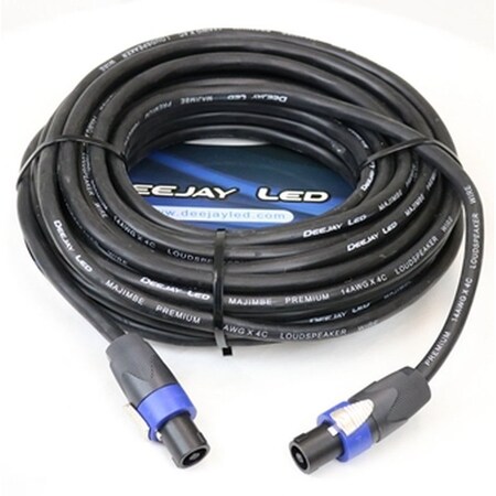 Deejay Led 50 Foot Length SPEAKON 4-Connector to SPEAKON 4-Connector Audio Cable TBH4PIN50FTCABLE