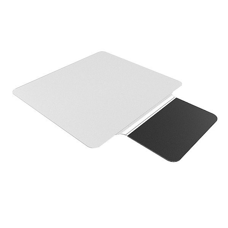 Es Robbins Chair Mat, 53" L, 36" W, Vinyl, Clear 184612